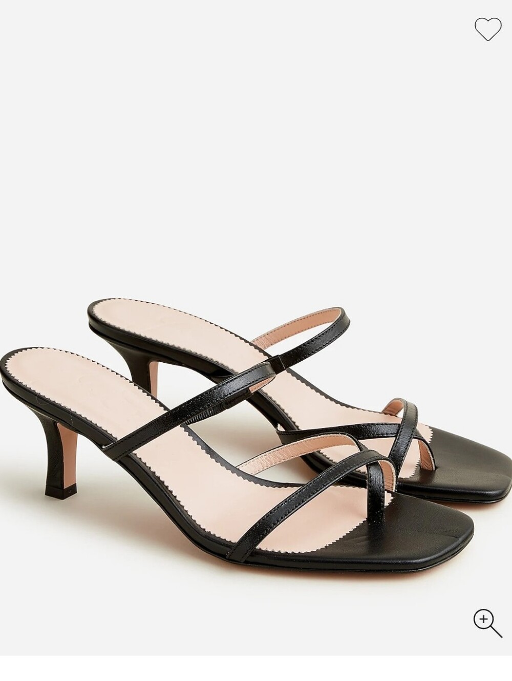 J. Crew Violeta kitten-heel sandals Black Strappy Y2K Cottagecore Girlhood Coast